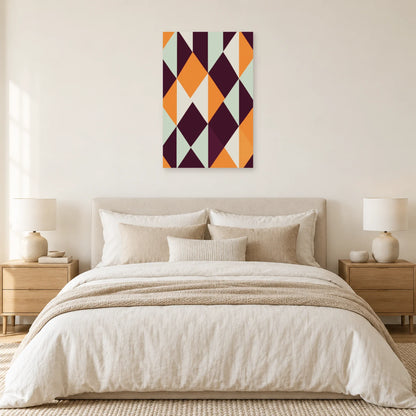 Affiche Losanges - Quinconce dans une chambre - Art Virtuoso