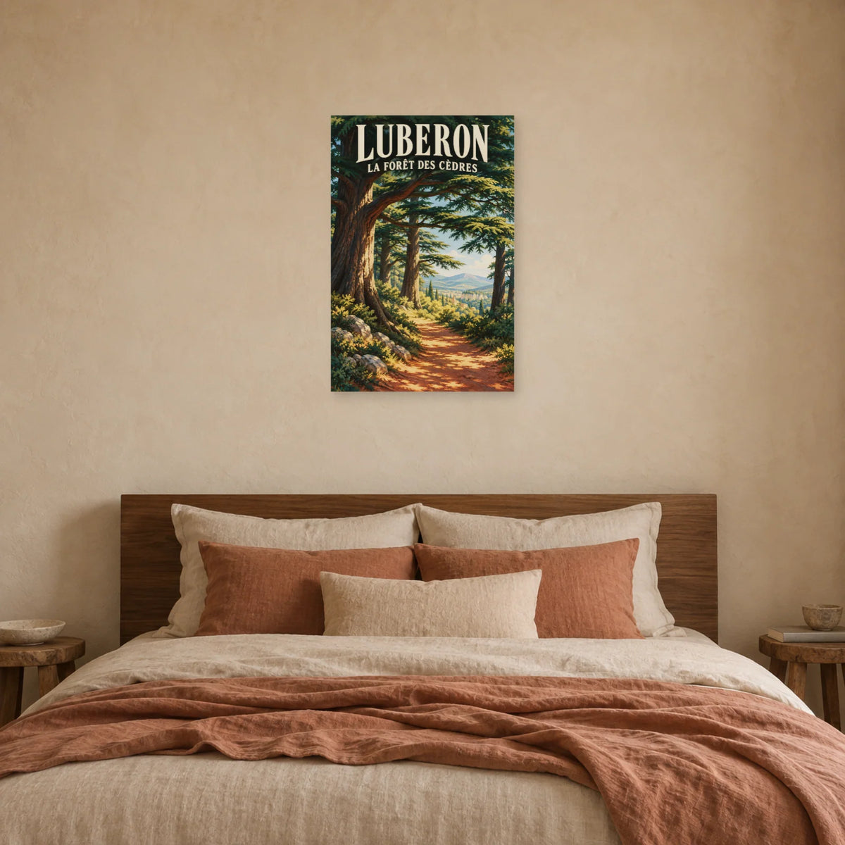 Affiche Luberon Forêt des Cèdres dans une chambre - Art Virtuoso