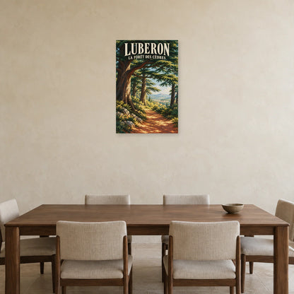 Affiche Luberon Forêt des Cèdres dans une salle à manger - Art Virtuoso