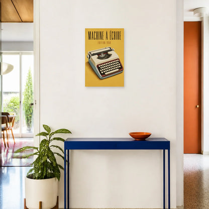 Affiche Machine à Écrire – Édition 1958 dans une entrée ou un couloir - Art Virtuoso