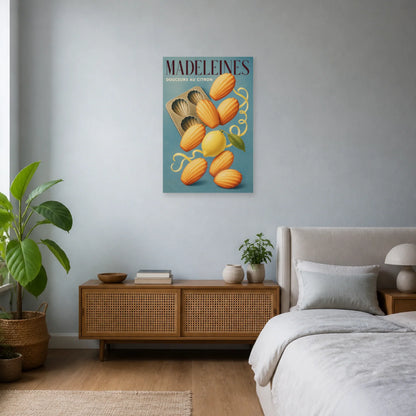 Affiche Madeleines – Douceurs au Citron dans une chambre - Art Virtuoso