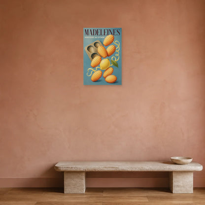 Affiche Madeleines – Douceurs au Citron dans une entrée ou un couloir - Art Virtuoso