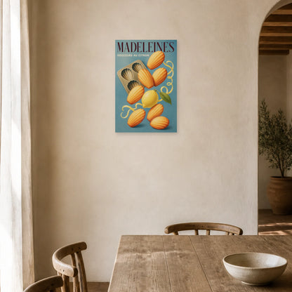 Affiche Madeleines – Douceurs au Citron dans une salle à manger - Art Virtuoso