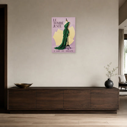 Affiche Mannequin de couture, le tombé juste dans une entrée ou un couloir - Art Virtuoso
