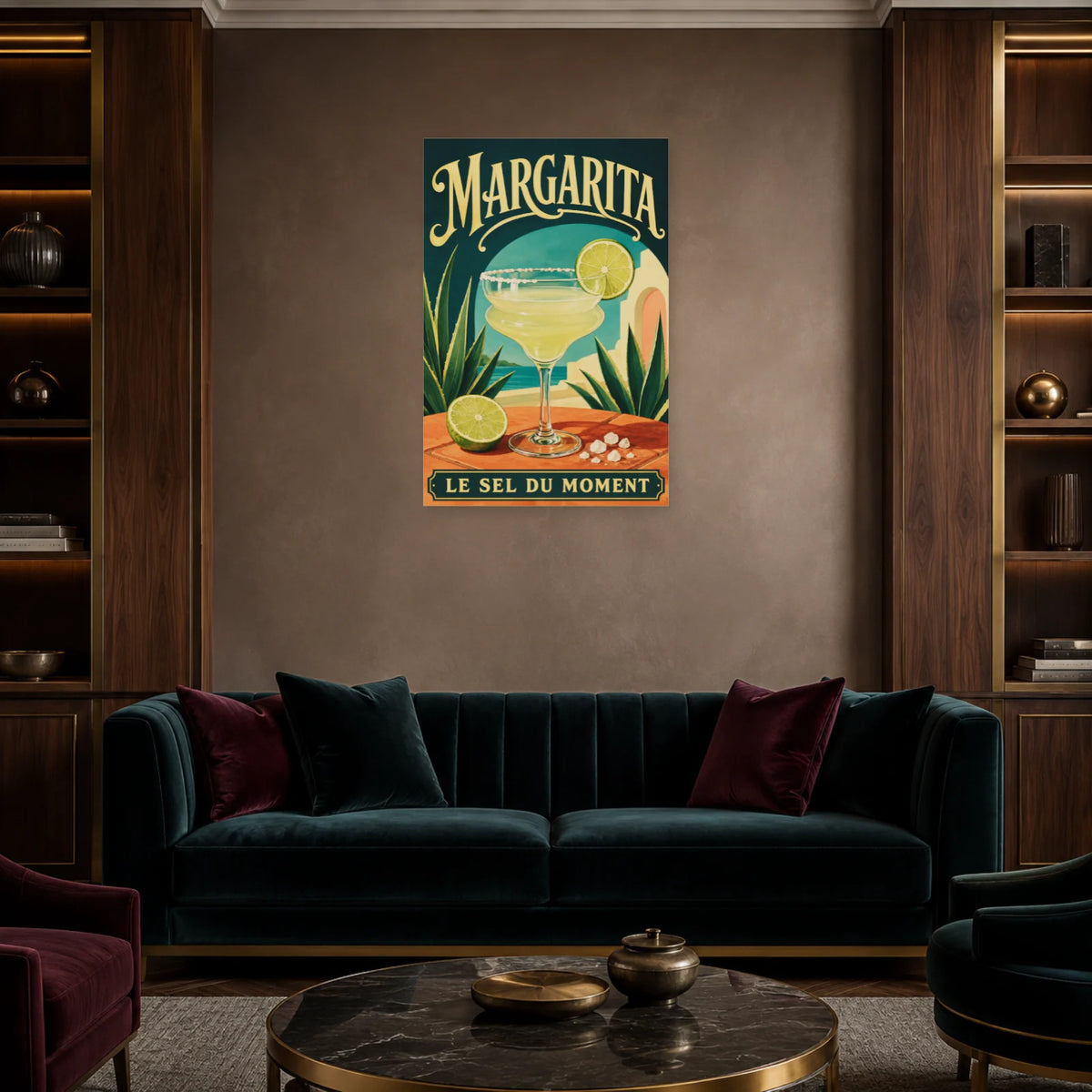 Affiche Margarita, le sel du moment dans un salon - Art Virtuoso