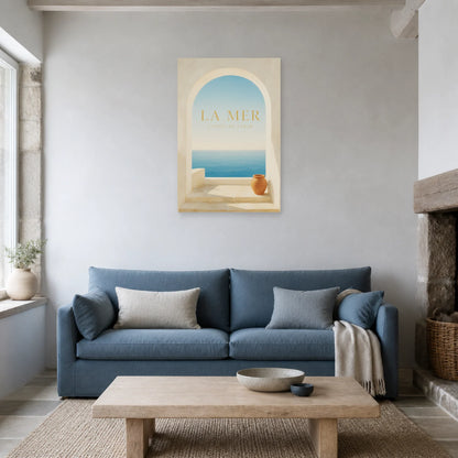 Affiche La Mer – L’Appel du Large dans un salon - Art Virtuoso