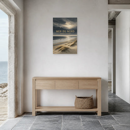 Affiche Mer du Nord – Marée d’Hiver dans une entrée ou un couloir - Art Virtuoso