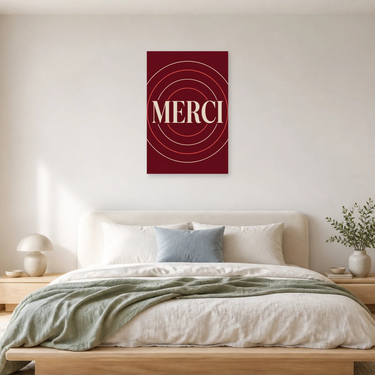 Affiche Merci – Cercles de gratitude dans une chambre - Art Virtuoso