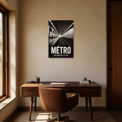 Affiche Métro – Perspective dans un bureau - Art Virtuoso