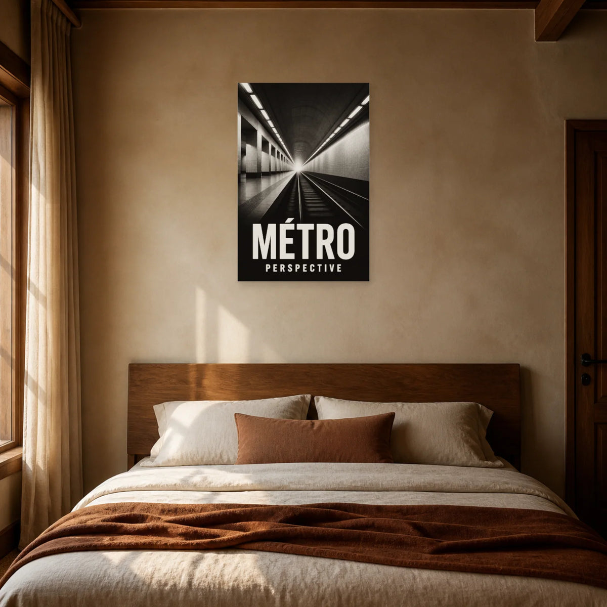 Affiche Métro – Perspective dans une chambre - Art Virtuoso