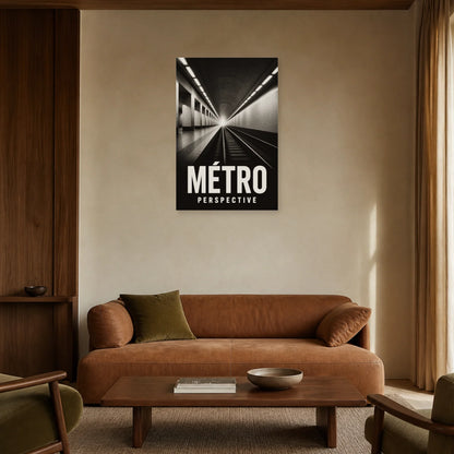 Affiche Métro – Perspective dans un salon - Art Virtuoso