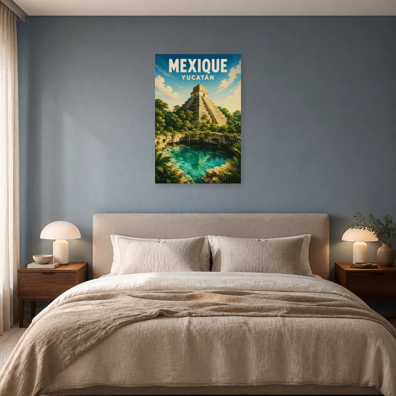 Affiche Mexique – Yucatán dans une chambre - Art Virtuoso