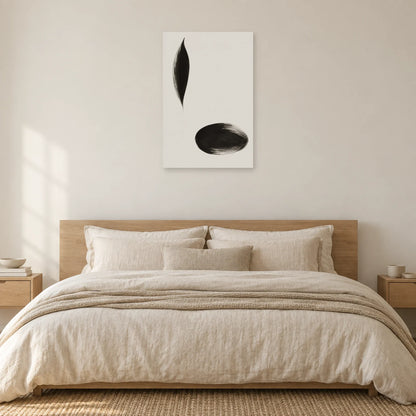 Affiche minimaliste - Deux empreintes d’encre dans une chambre - Art Virtuoso