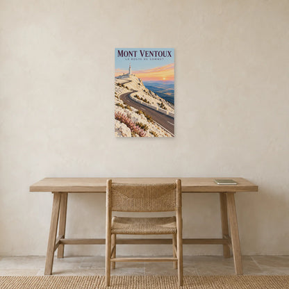 Affiche Mont Ventoux Route du sommet dans un bureau - Art Virtuoso