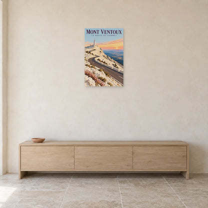 Affiche Mont Ventoux Route du sommet dans une entrée ou un couloir - Art Virtuoso