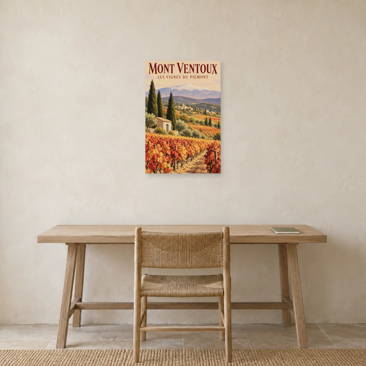 Affiche Mont Ventoux Vignes du piémont dans un bureau - Art Virtuoso