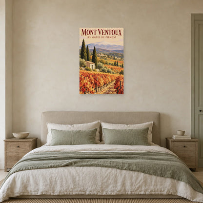 Affiche Mont Ventoux Vignes du piémont dans une chambre - Art Virtuoso