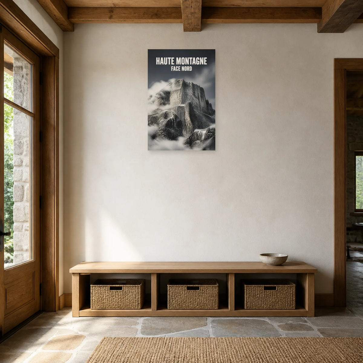 Affiche Haute montagne – Face nord dans une entrée ou un couloir - Art Virtuoso