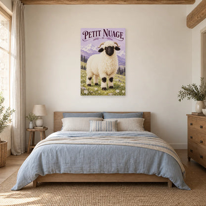 Affiche Mouton du Valais - Petit nuage dans une chambre - Art Virtuoso
