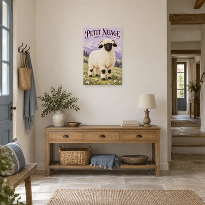 Affiche Mouton du Valais - Petit nuage dans une entrée ou un couloir - Art Virtuoso