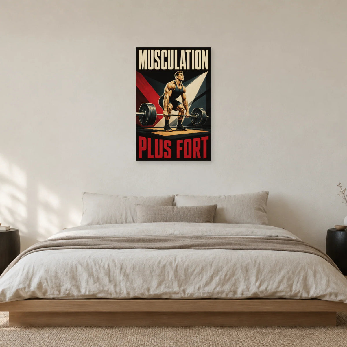 Affiche Musculation – Plus fort dans une chambre - Art Virtuoso