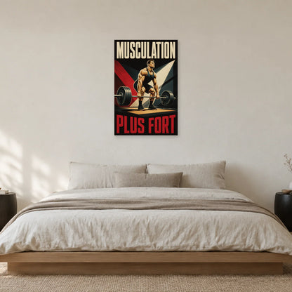 Affiche Musculation – Plus fort dans une chambre - Art Virtuoso