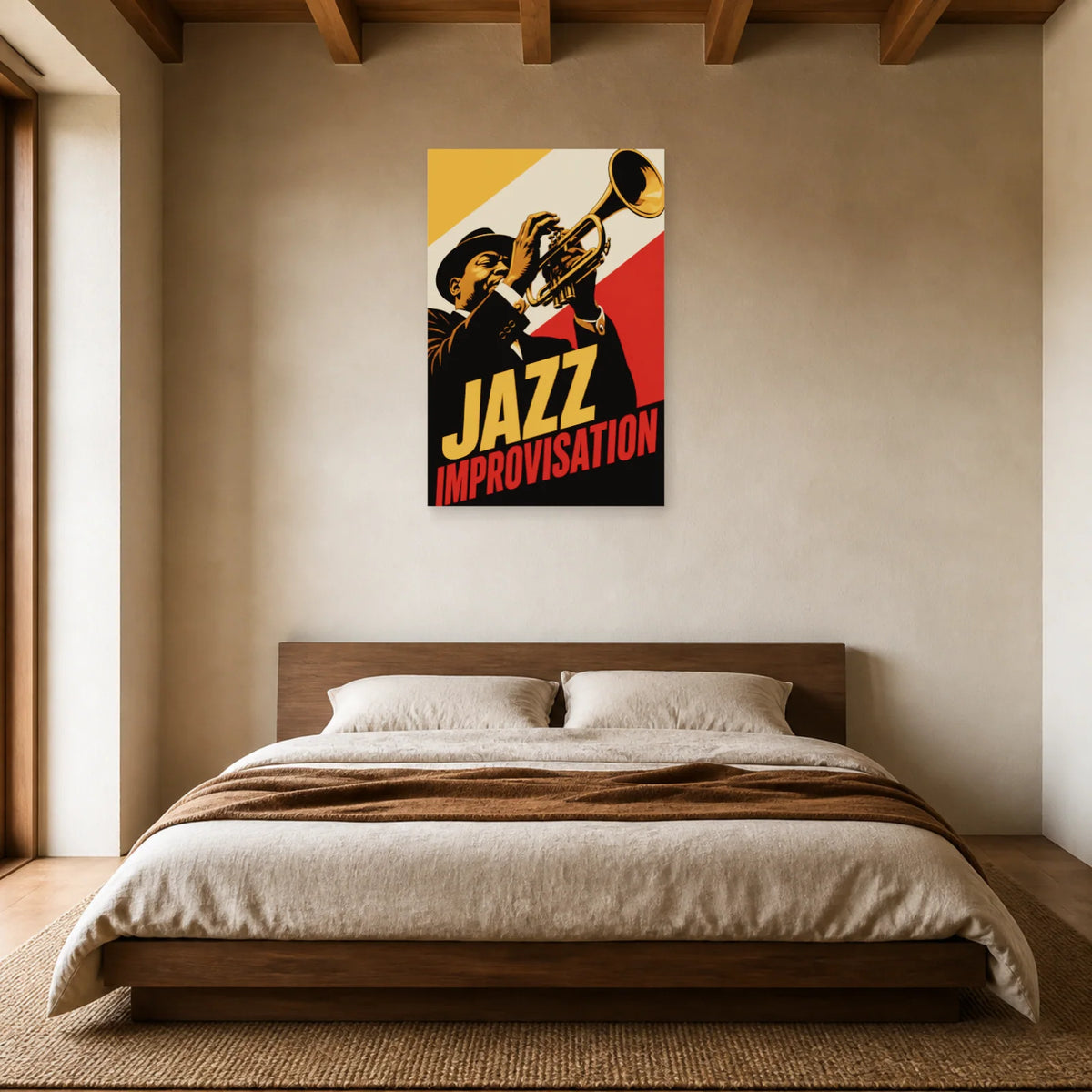 Affiche Jazz – Improvisation dans une chambre - Art Virtuoso