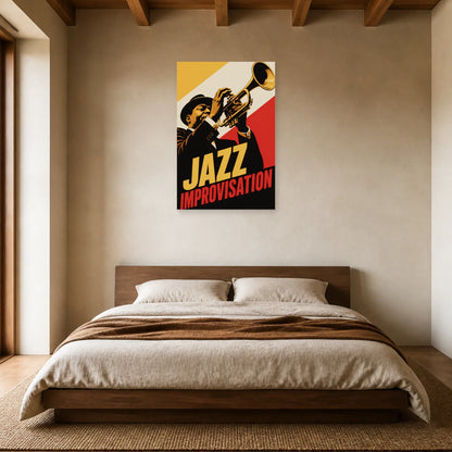 Affiche Jazz – Improvisation dans une chambre - Art Virtuoso