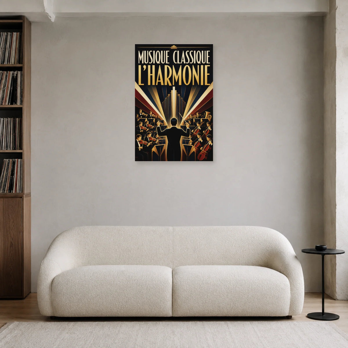Affiche Musique classique - L harmonie dans un salon - Art Virtuoso