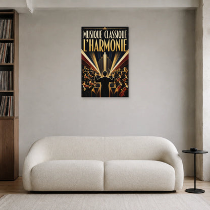 Affiche Musique classique - L harmonie dans un salon - Art Virtuoso