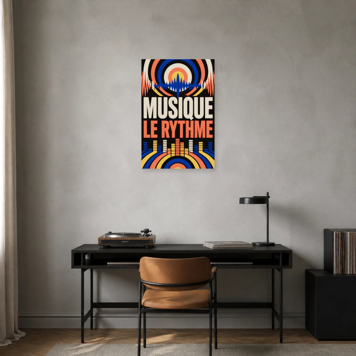 Affiche Musique - Le rythme dans un bureau - Art Virtuoso