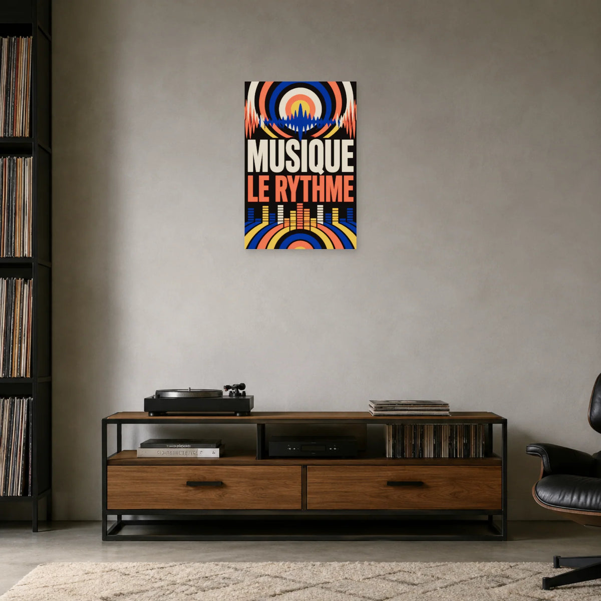 Affiche Musique - Le rythme dans une entrée ou un couloir - Art Virtuoso