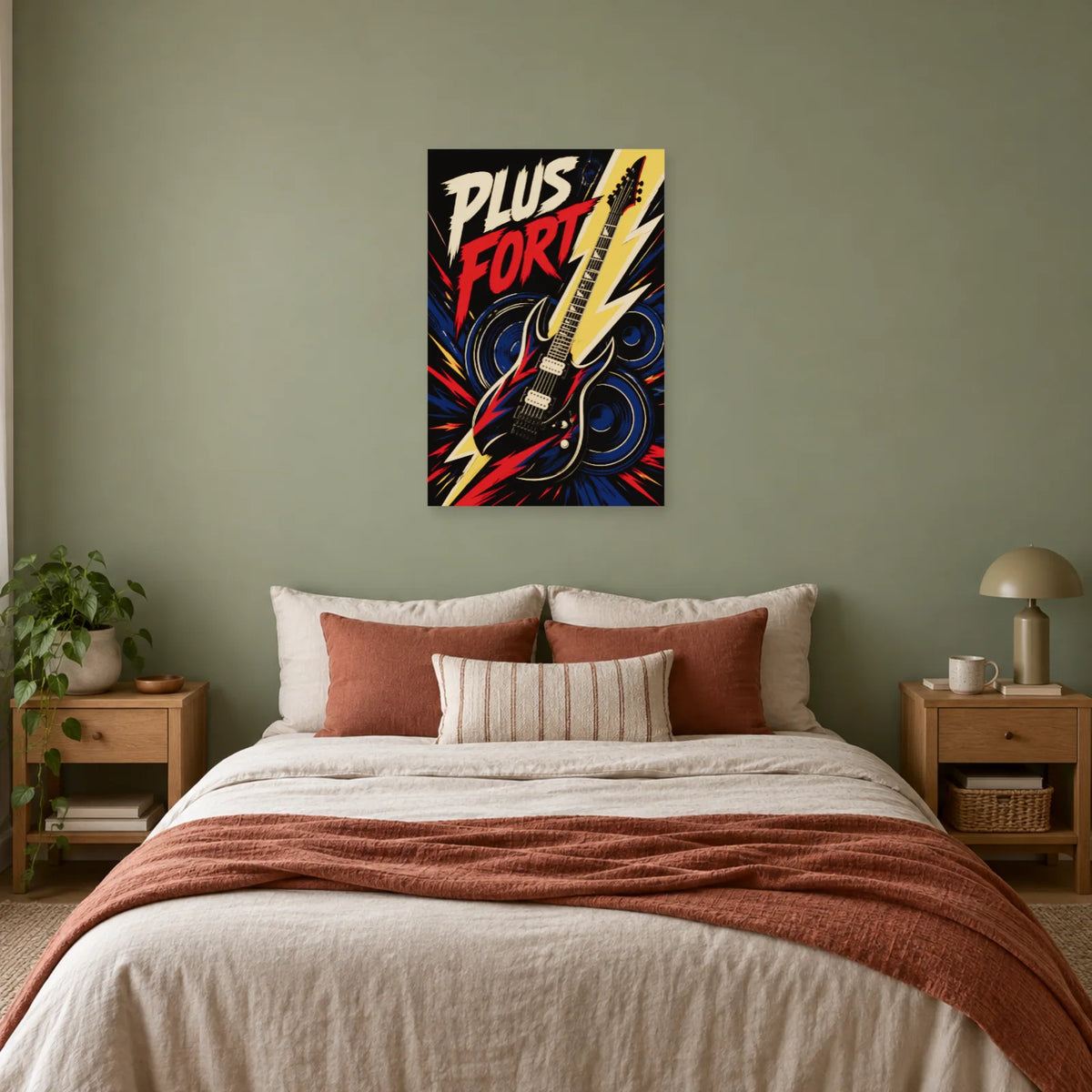 Affiche musique rock – Plus fort dans une chambre - Art Virtuoso