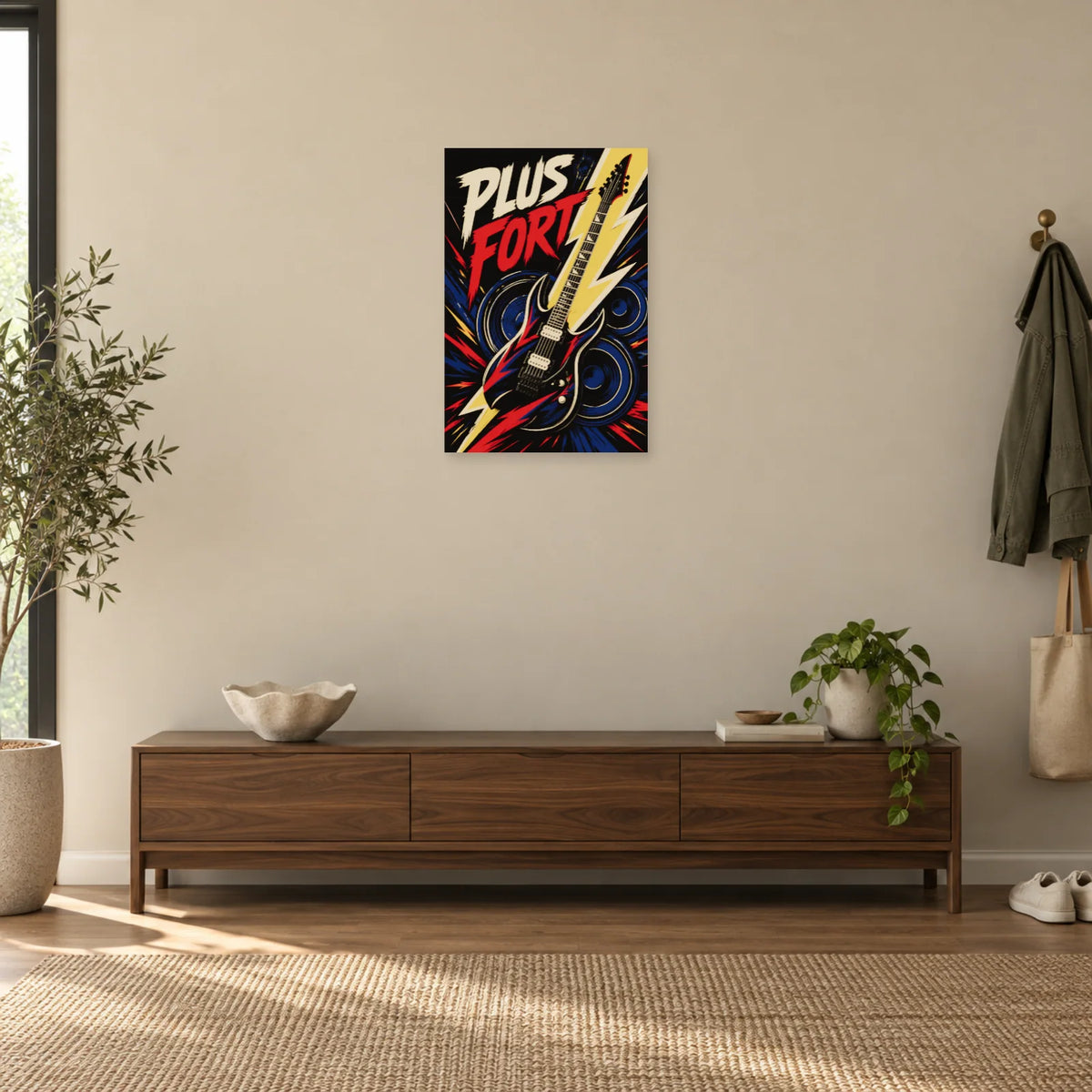 Affiche musique rock – Plus fort dans une entrée ou un couloir - Art Virtuoso