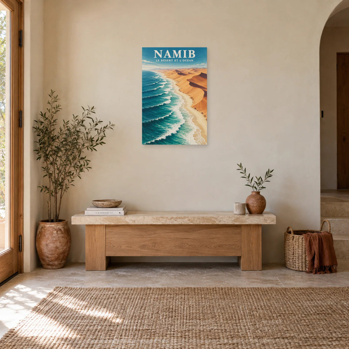 Affiche Namib – Là où le désert rencontre l'océan dans une entrée ou un couloir - Art Virtuoso
