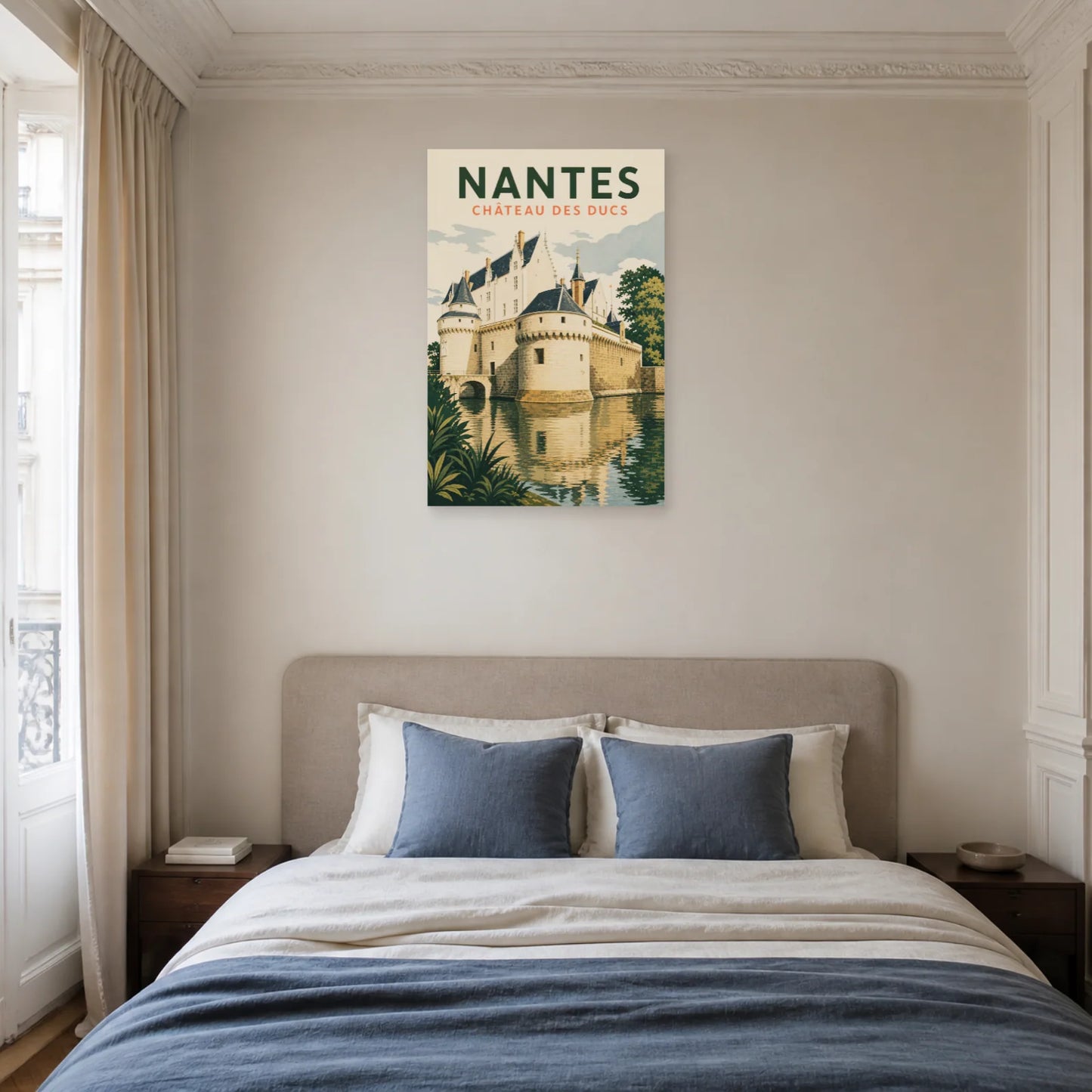 Affiche Nantes – Château des Ducs dans une chambre - Art Virtuoso