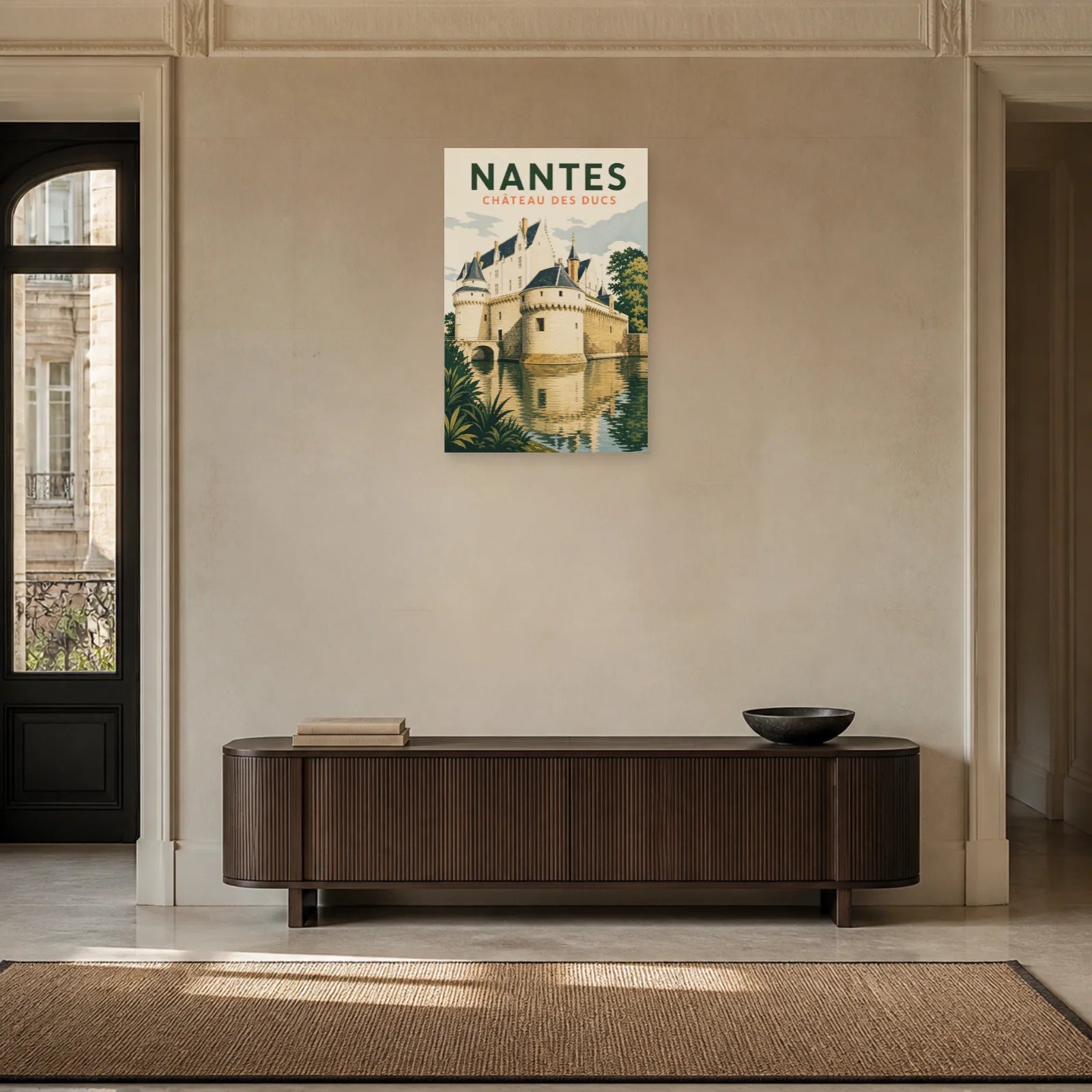 Affiche Nantes – Château des Ducs dans une entrée ou un couloir - Art Virtuoso