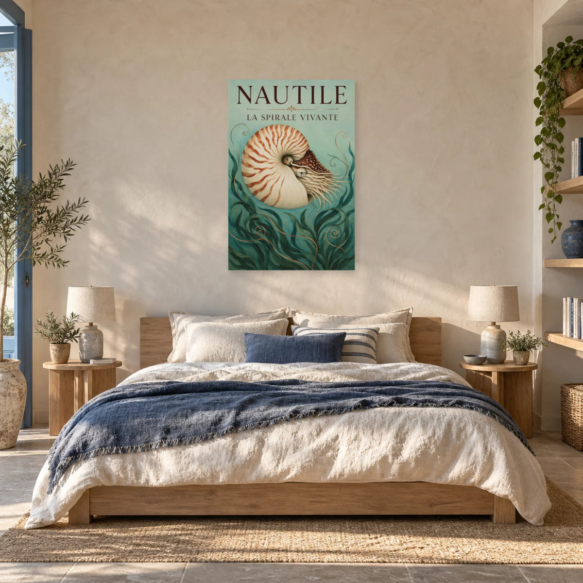 Affiche Nautile - La spirale vivante dans une chambre - Art Virtuoso