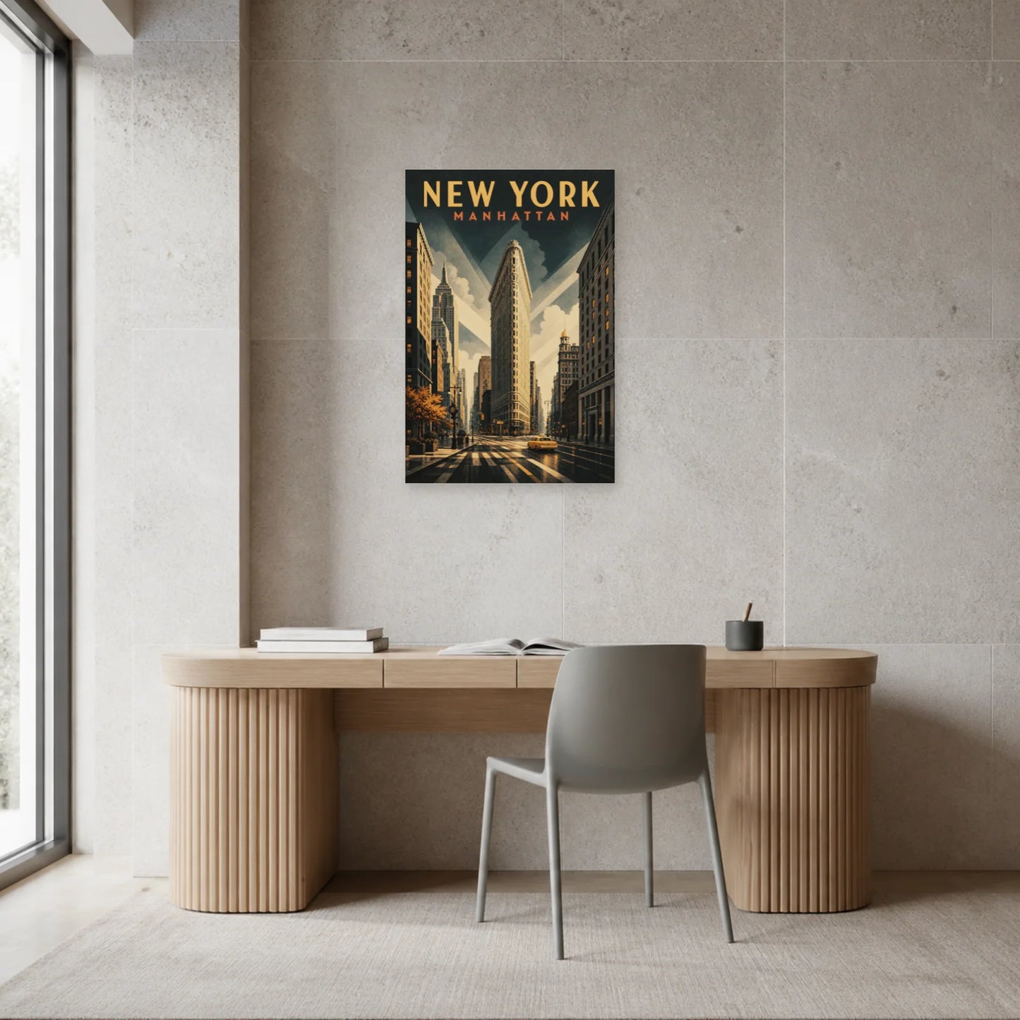 Affiche New York – Manhattan dans un bureau - Art Virtuoso