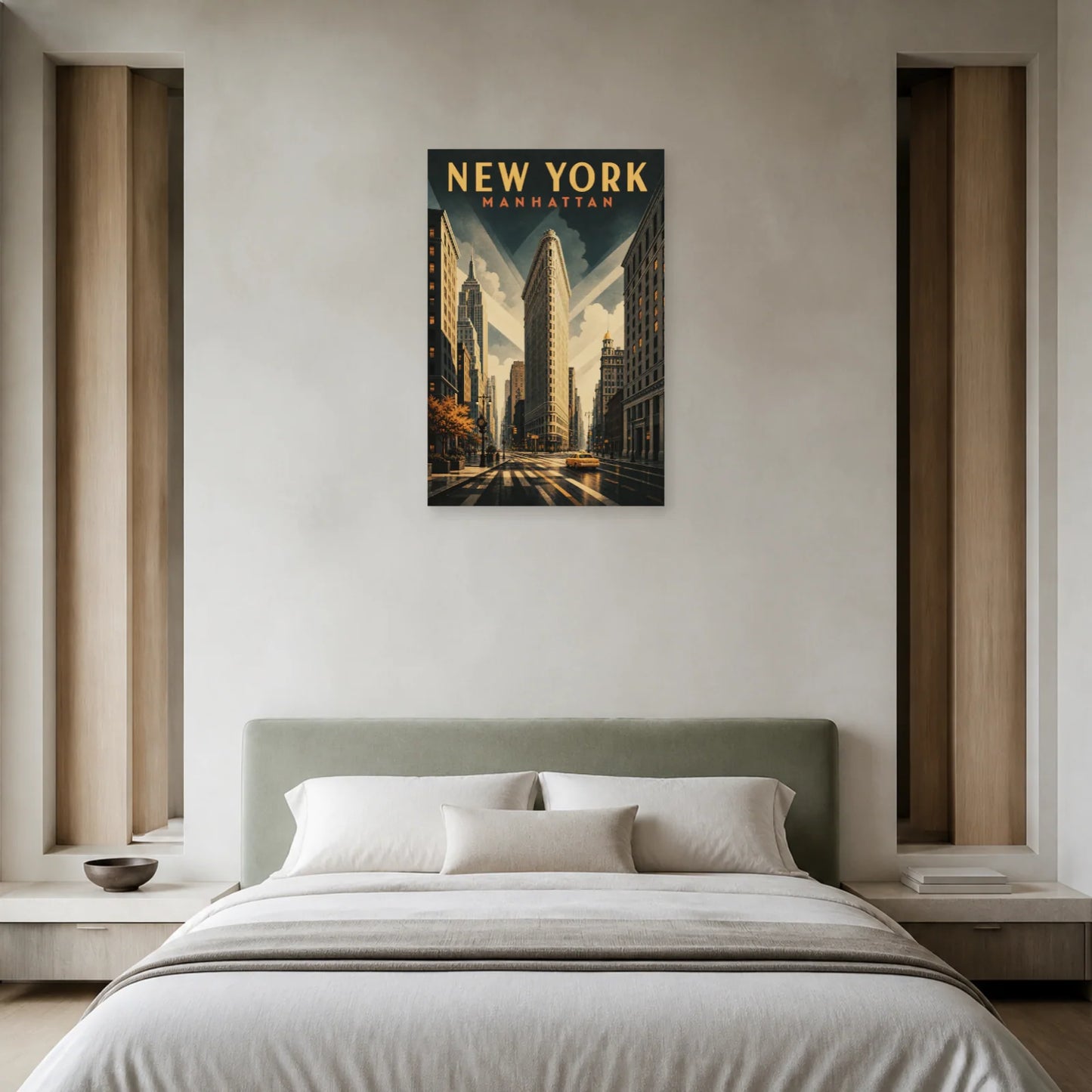 Affiche New York – Manhattan dans une chambre - Art Virtuoso