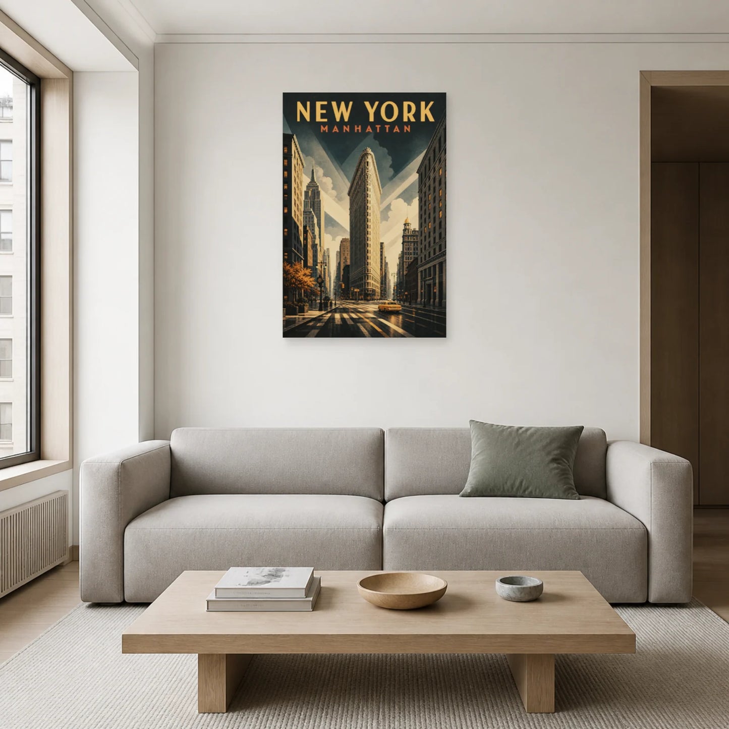 Affiche New York – Manhattan dans un salon - Art Virtuoso