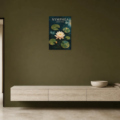 Affiche Nymphéa – Jardin d’Eau dans une entrée ou un couloir - Art Virtuoso