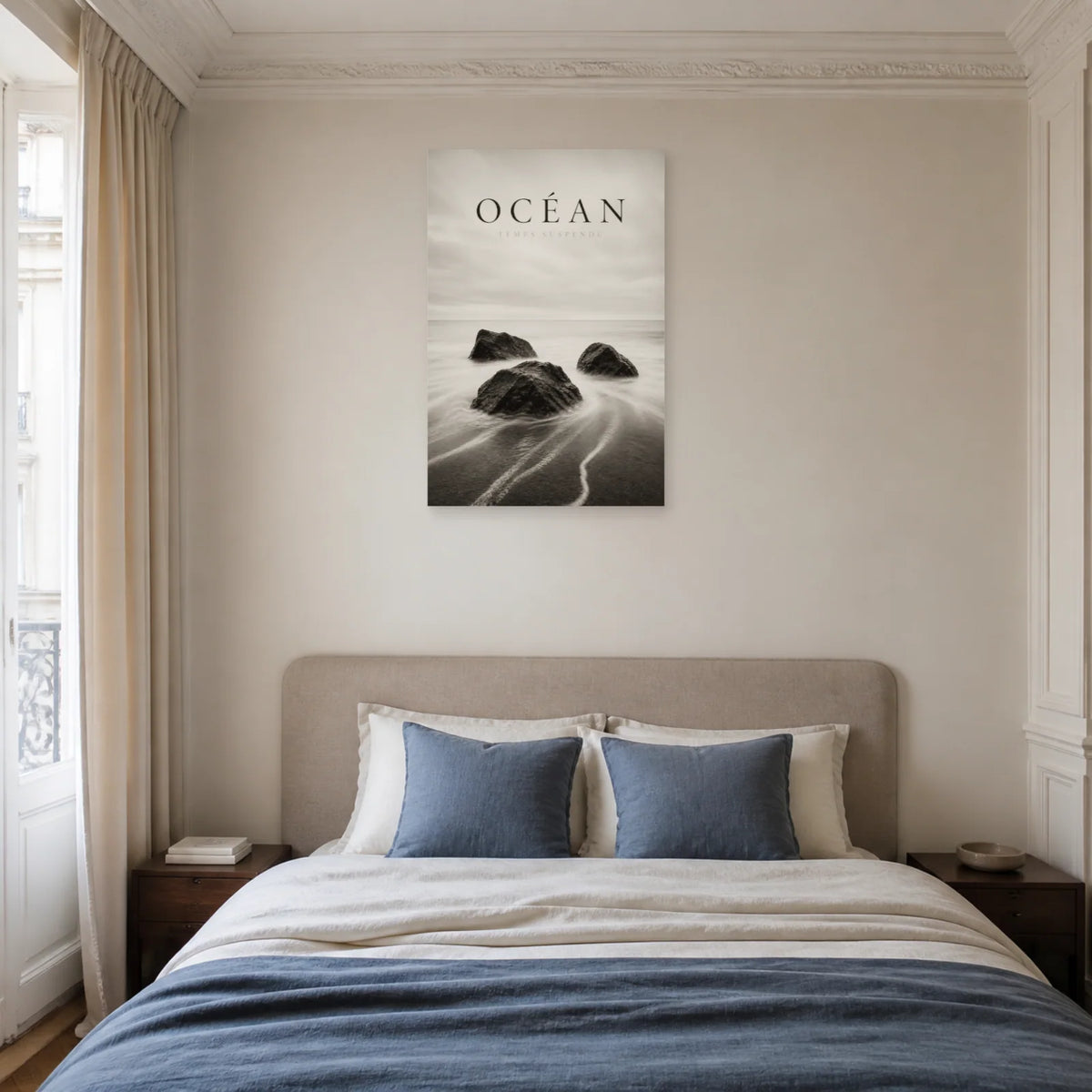 Affiche Océan – Temps Suspendu dans une chambre - Art Virtuoso