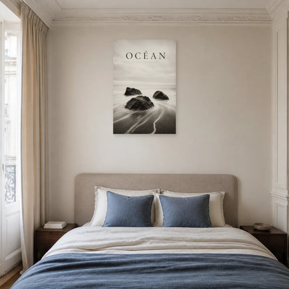 Affiche Océan – Temps Suspendu dans une chambre - Art Virtuoso