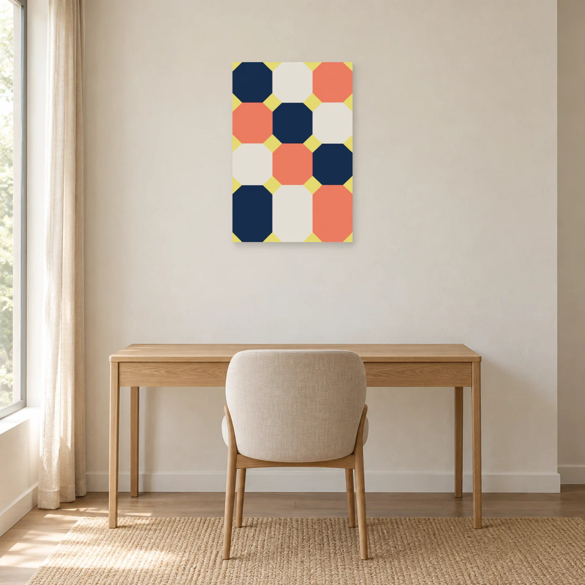 Affiche Octogones - Contrepoints dans un bureau - Art Virtuoso