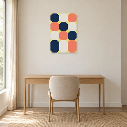 Affiche Octogones - Contrepoints dans un bureau - Art Virtuoso