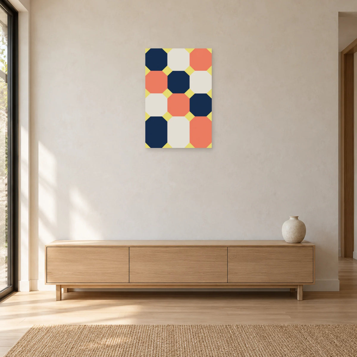 Affiche Octogones - Contrepoints dans une entrée ou un couloir - Art Virtuoso