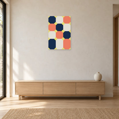 Affiche Octogones - Contrepoints dans une entrée ou un couloir - Art Virtuoso