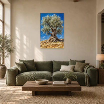 Affiche Olivier ancien – Méditerranée dans un salon - Art Virtuoso
