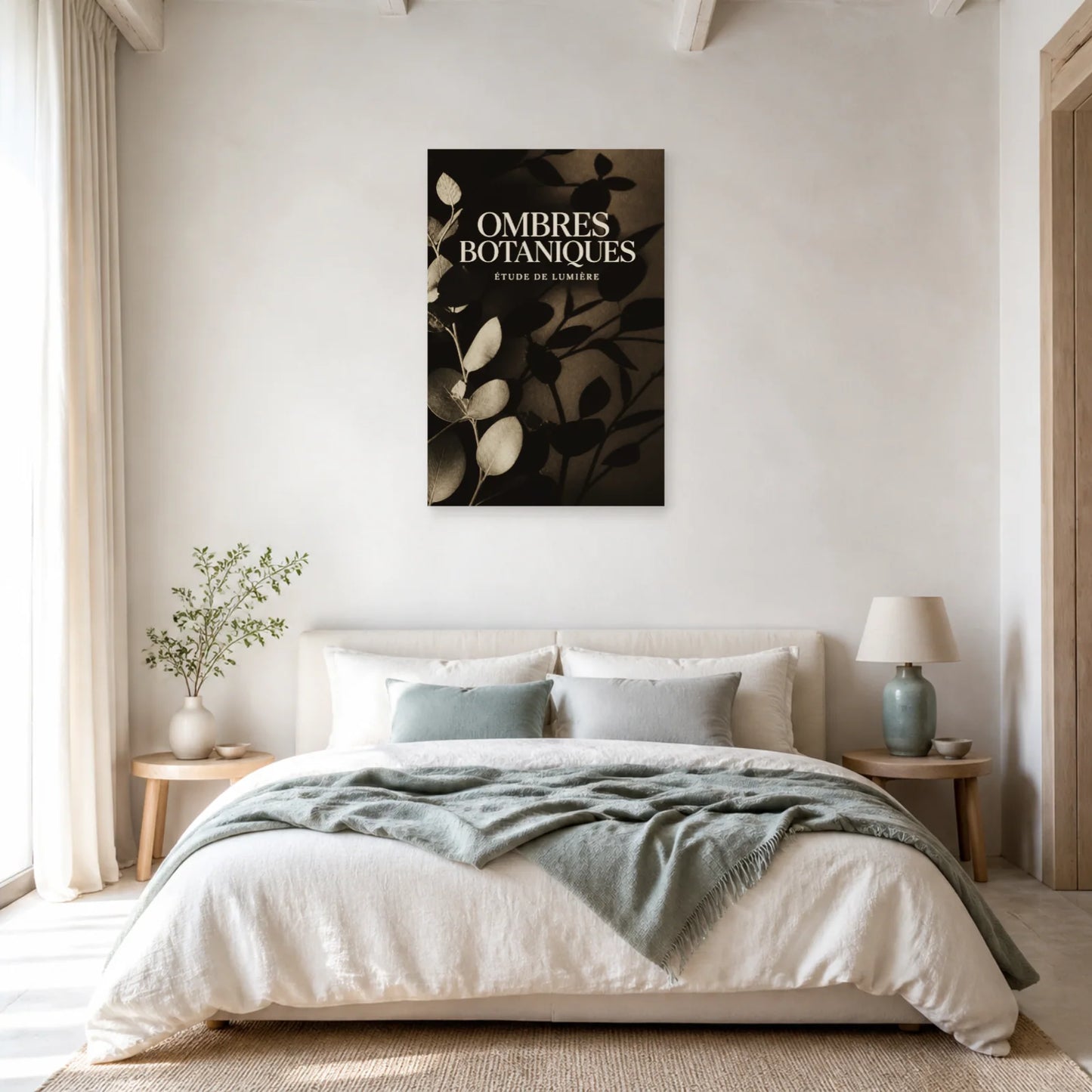 Affiche Ombres Botaniques – Étude de Lumière dans une chambre - Art Virtuoso